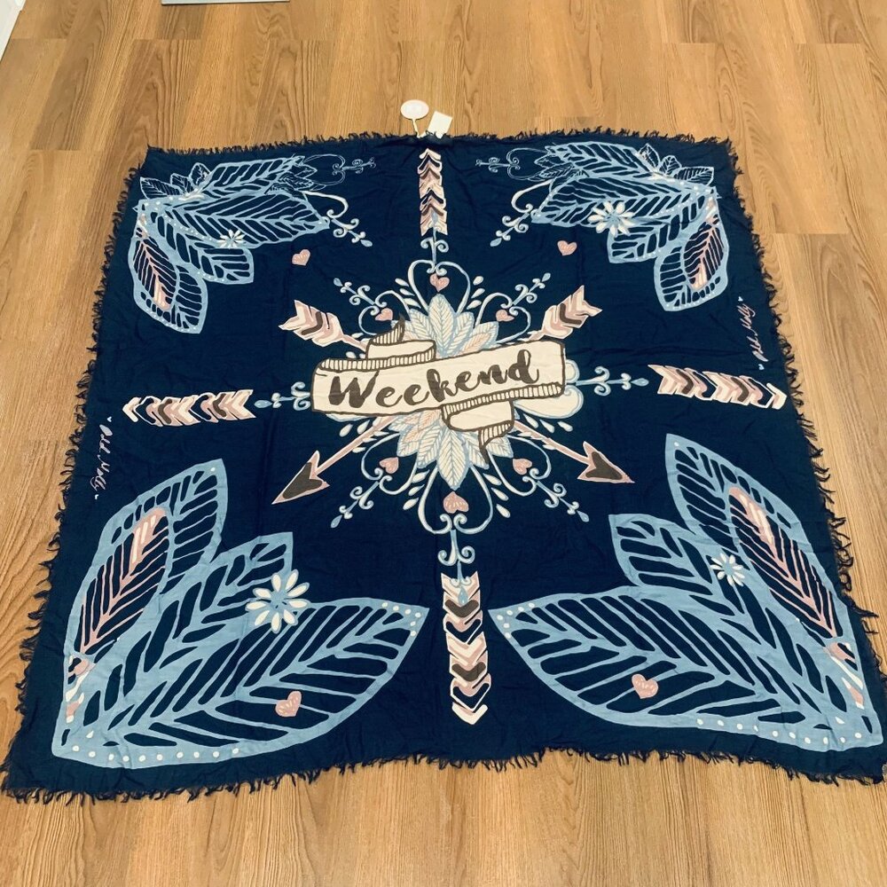 Odd Molly Rare HTF Weekend All Over Print  Scarf NWT